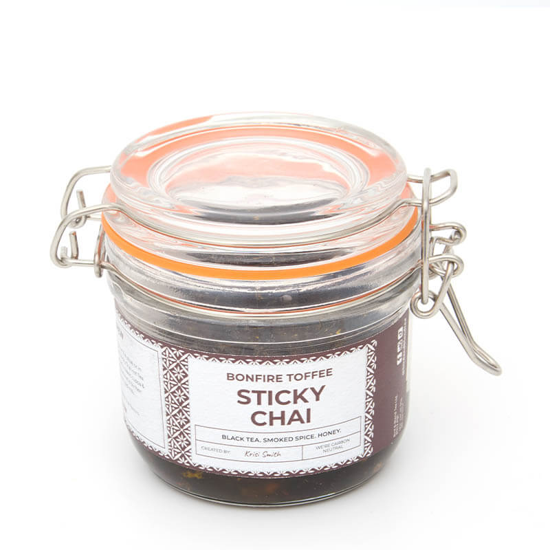 bonfire toffee sticky chai jar