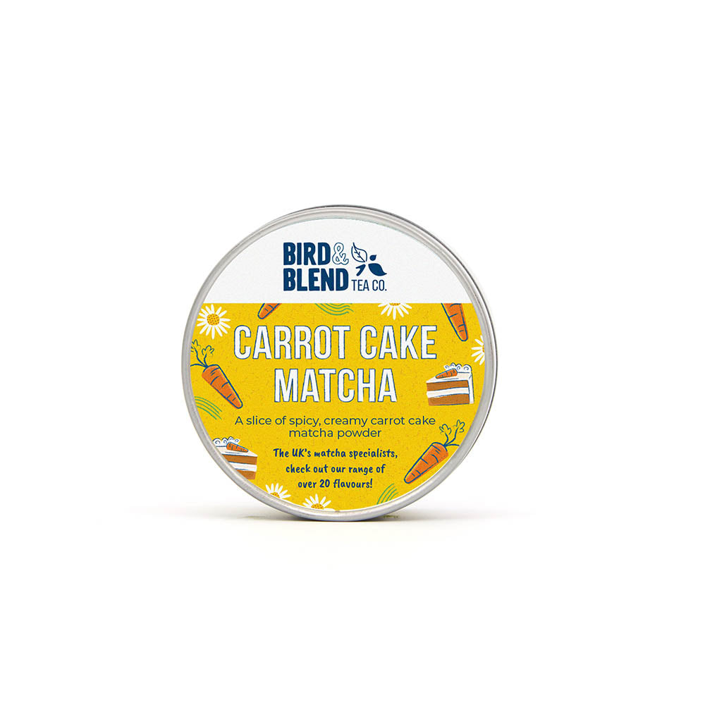 carrot cake matcha tin