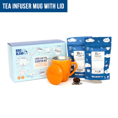 loose leaf tea starter kit infuser mug