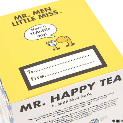 mr happy tea cube close up