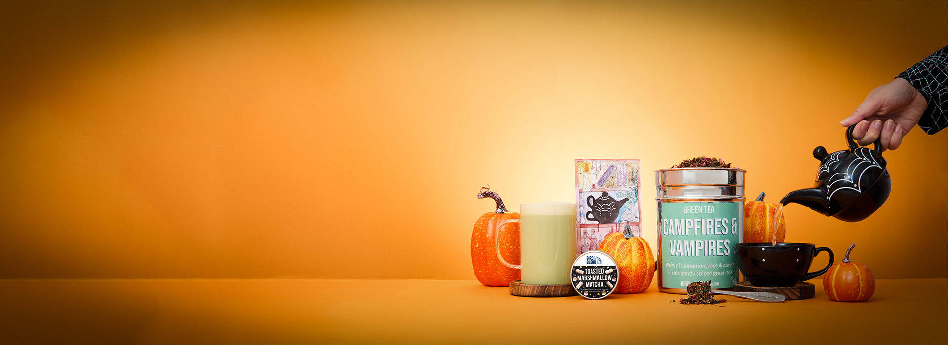 spooky halloween tea products