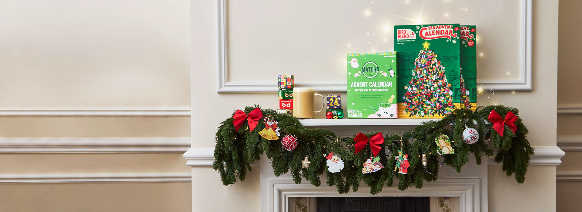 tea advent calendar with christmas products