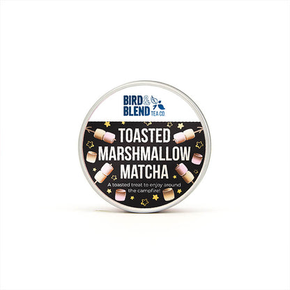 toasted marshmallow matcha tin