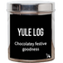 yule log tea tin